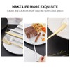 Xingjiake 12-Piece Gold Dinner Forks Set, Stainless Steel Forks Silverware,