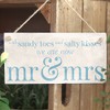 with Sandy Toes .. Mr & Mrs - Handmade Wooden