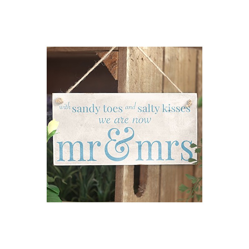with Sandy Toes .. Mr & Mrs - Handmade Wooden