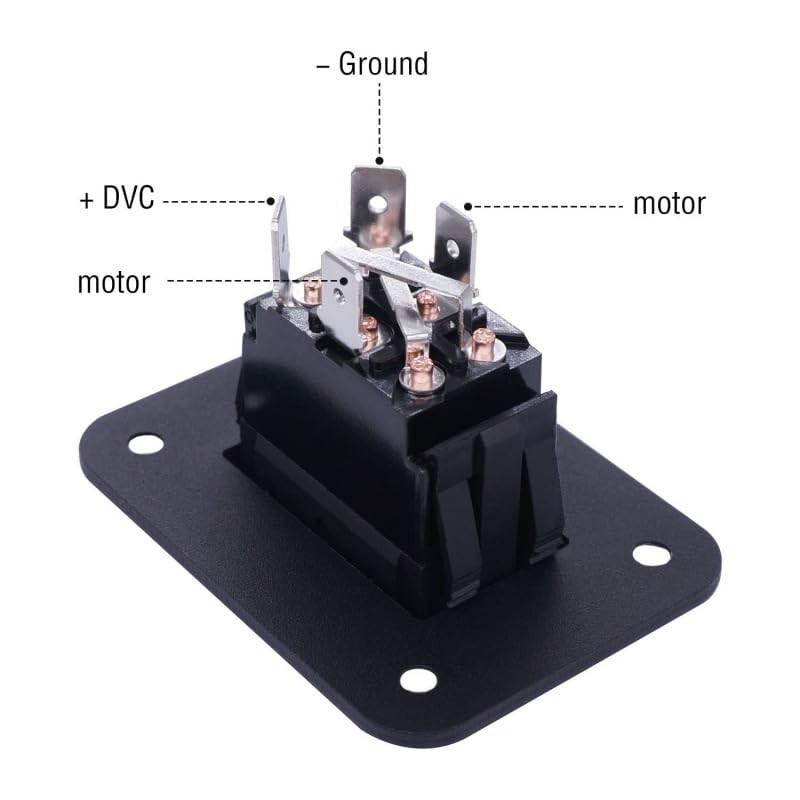 JT-HLM On-Off Switch 12V 20A, Panel 4Pin Rocker Switch DPST,
