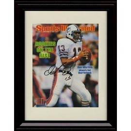 Dan Marino - Miami Football SI Autograph Promo Print - Framed 8x10