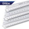 5 Pack - Pacific Arc Engineering Economy Scale Ruler,Divided by:10,