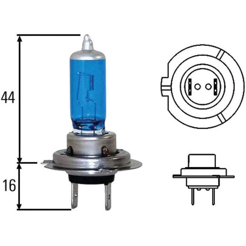 Hella H71070307 Optilux H7 100W XB Extreme Blue Bulbs (Pair)