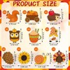 Yaomiao 30 Sets Fall Thanksgiving Suncatchers Art Kits DIY Turkey