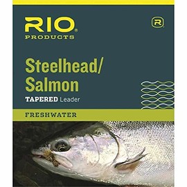 RIO Fly Fishing Salmon/Steelhead 12' 20Lb Leader, Glacial Green