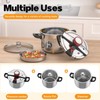 BreeRainz 8.45QT 304 Stainless Steel Pressure Cooker, 3-Stage PSI Settings,