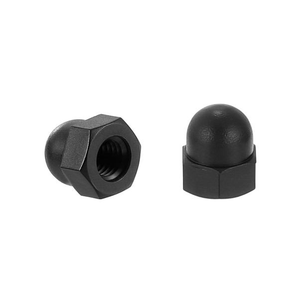 sourcing map M6x1.0 Acorn Cap Nuts, 25Pcs Nylon Dome Cap