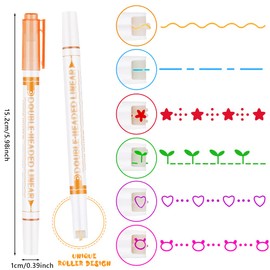OFFCUP Curve Highlighter Set, 12 Pieces Highlighter Set, Dual Tips Highlighter Pen, Marker Light Pens, Mildliner Brush Pen Pastel for Scrapbook, Journaling, Notes, Planner, Calendar, Office