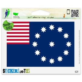 Easton Pennsylvania City Flag Vinyl Car Bumper Window Sticker 3" x 2"