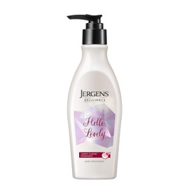 Jergens Body Lotion Hello Lovely Rich Moisturizing Veil, Moist & Shiny Skin Make Up For All Skin Types Compatible With Almond Oil EX Formulated *Cherry Almond Scent 7.1 fl oz (207 ml) x 1