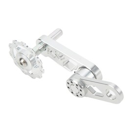 VBESTLIFE Single Speed Chain Tensioner, Aluminum Alloy Folding Chain Stabilizer Single Speed Converter Replacement Accessories(Silver) and Spare Parts