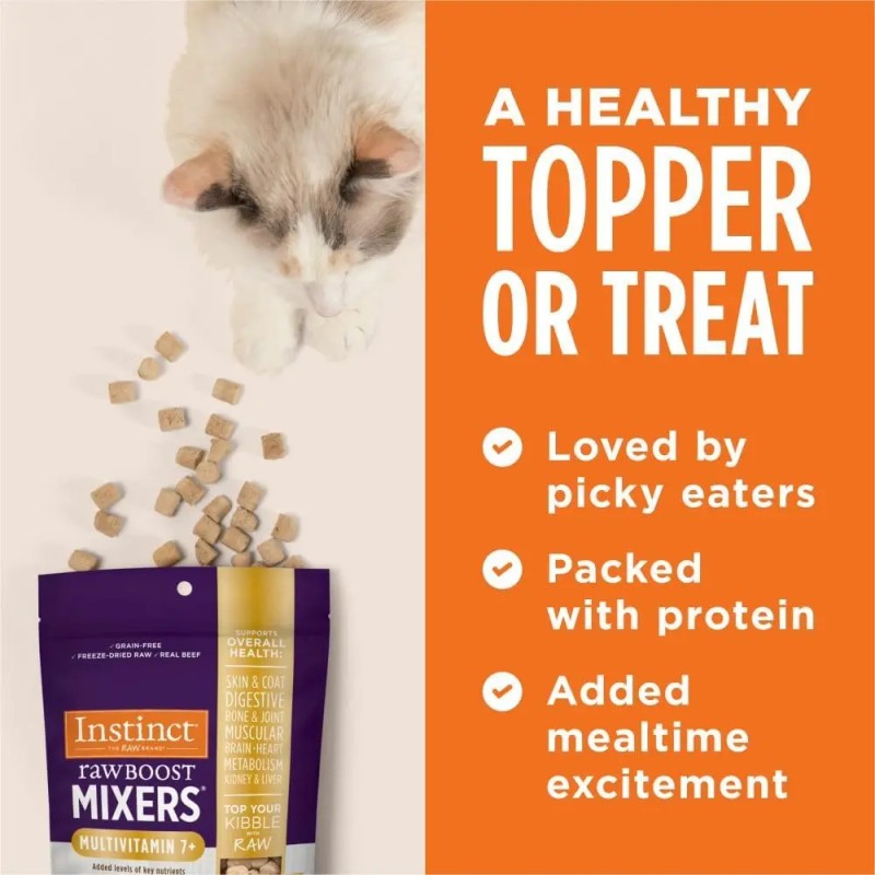Instinct Rawboost Mixers Adulto 7+para Gato Sabor Carne 156g