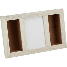 Maruwa Boeki 400893702 Double Box Frame, Vertical Off-White, 10.1 x 2.2 x 6.1 inches (25.6 x 5.5 x 15.6 cm)