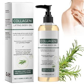 Aceite Corporal Reafirmante con Colágeno para el Cuerpo y Después de Ducha | Aceite Masaje Reafirmante y Tensor, Mejora la elasticidad, Hidratación Pr