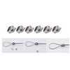Elizabeth 304 Stainless Steel Single Wire Rope Clips 30pcs (Fits
