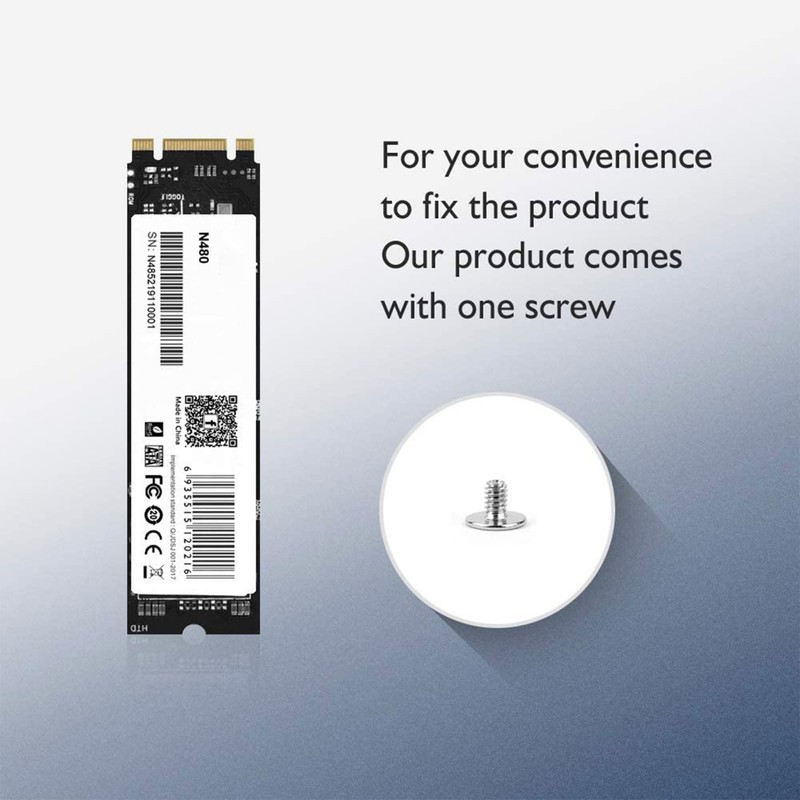 M.2 SATA NGFF 256GB 2280 SSD Storage | 6.0 Gb/s