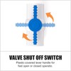 GASHER 5PCS 3/4 Inch PVC Ball Valve Shut Off Switch