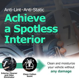 Blask No.7 Interior Cleanse - All in One Car Interior Cleaner and Odor Eliminator – Prevents Lint and Static | Apply on Leather, Plastic and Fabric (16.91oz)