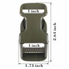 YinzPlus Army Green Side Release Buckles for 1 Inch Width