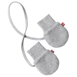 Zutano Fleece Mittens for Babies, Infants, and Newborns, Thumbless Outdoor Winter Baby Gloves, Heather Gray