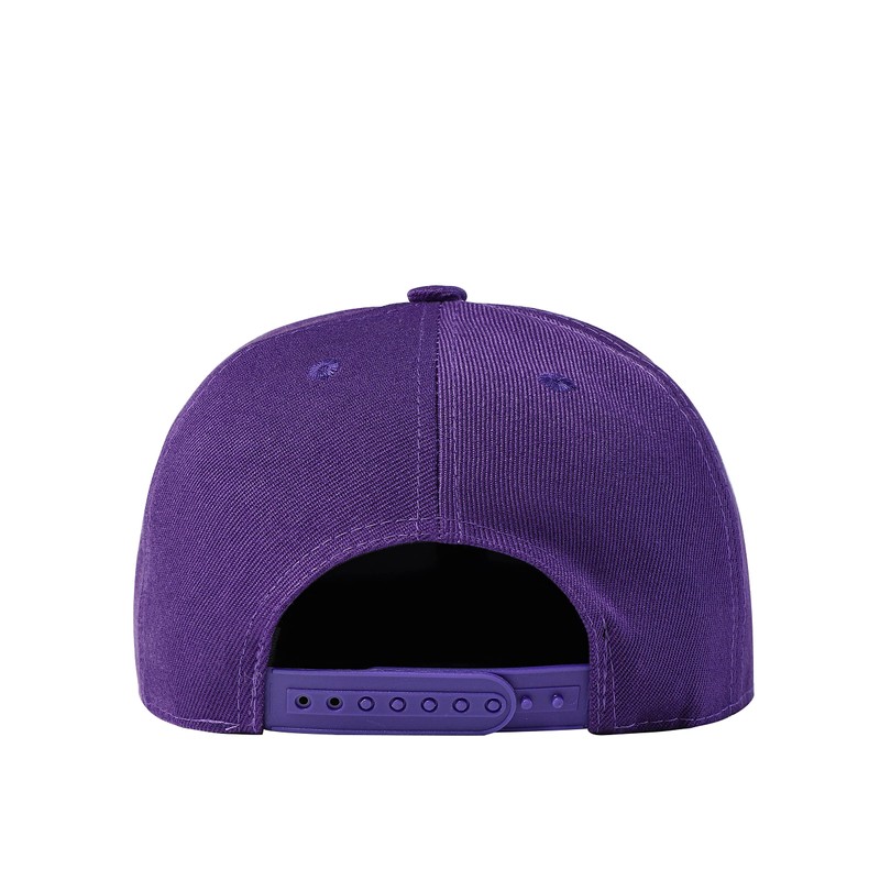 Underground Kulture Plain Flat Peak Snapback Baseball Cap Purple