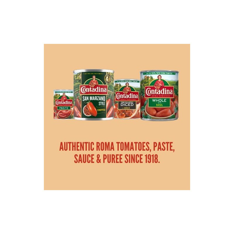 Contadina Canned Tomato Paste With Italian Herbs, 12 Pack, 6