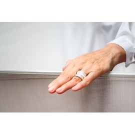 SILBERMOOS Women's Ring Elegant Design Wrap Ring Solid Matte 925 Sterling Silver, Sterling Silver, Not applicable