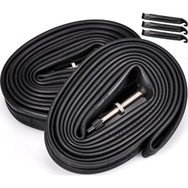 BEAUGIREW 2 Pack 700C Road Bike Tubes 700 x 25C/28C/30C/32C FV 60mm Long Presta Valve Bicycle Tubes Compatible with 700x25C 700x26C 700x27C 700x28C 700x29C 700x30C 700x31C 700x32C Road Tire Tubes