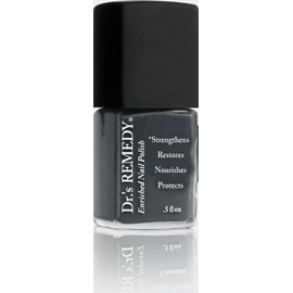 Dr’s Remedy Enriched Nail Polish: Non Toxic, All Natural, and Organic - Doctor Formulated: Strengthens, Restores, Heals, and Protects '24-Free' - GROUNDED Gray