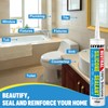 Silicone Caulk & Sealant Clear, 10 Pack - 100% Waterproof