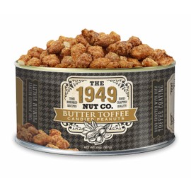 The 1949 Nut Co. Butter Toffee Candied Virginia Style Peanuts | Oil Roasted Fried with a Unique Crispy Crunch Extra-Large, Hand-Cooked in USA an Old Family Recipe, 20 oz., Large Can