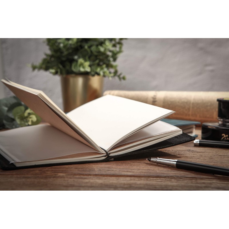 Collasaro Leather Notebook, Genuine Leather, Notebook, Journal, A5 Size, Red