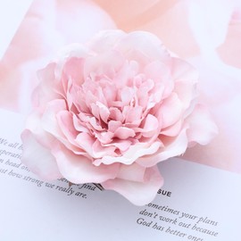 Boho Beach Wedding Hair Clips Flower Large Hair Pin Brides Brooch Pink Party Rose Hair Accessories Hairpieces for Women