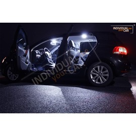 LED interior lighting set for Golf 6 3 doors., Cool White