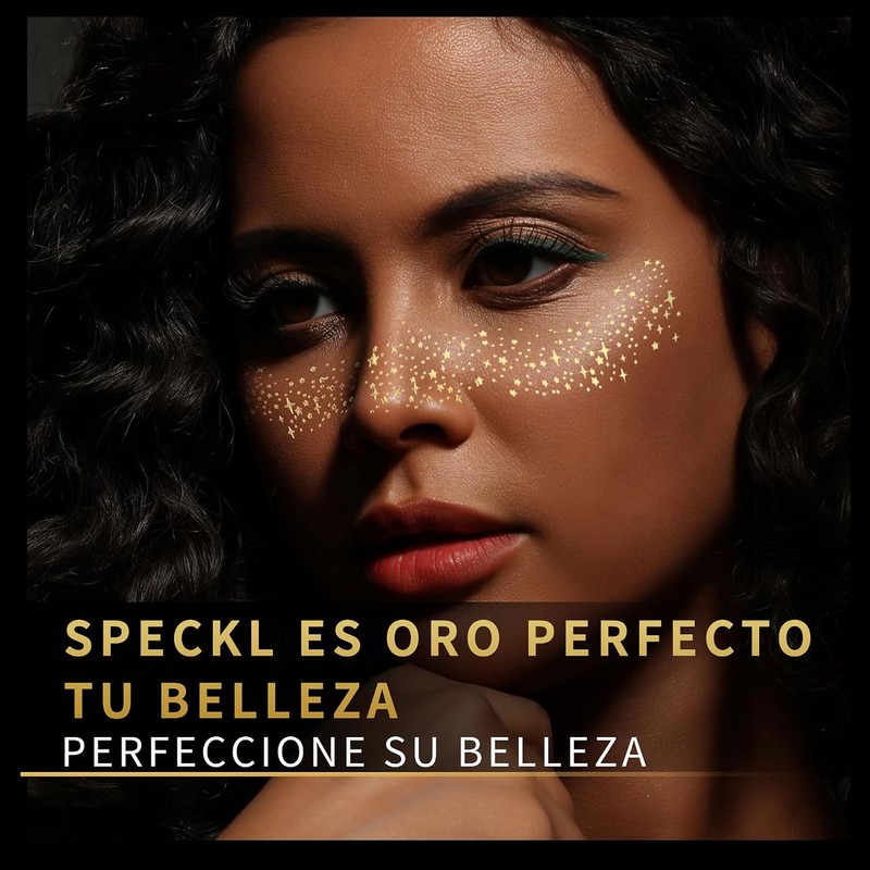 Cara Purpurina Pecas Tatuaje Cara 10PCS, Tatuajes Temporales de Pecas