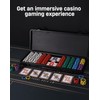sharkplay 14g Clay Poker Chips Set for Texas Hold'em, 500