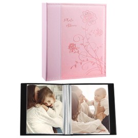 Miaikoe Small Photo Album 10 x 15 2 Packs, Each Pack Contains 52 Vertical Pictures, Slip in Top Loading Photo Album Book for Artwork or Postcard Storage (Pink)