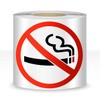 No Smoking Sign Stickers Roll 3" No Smoking Window Door