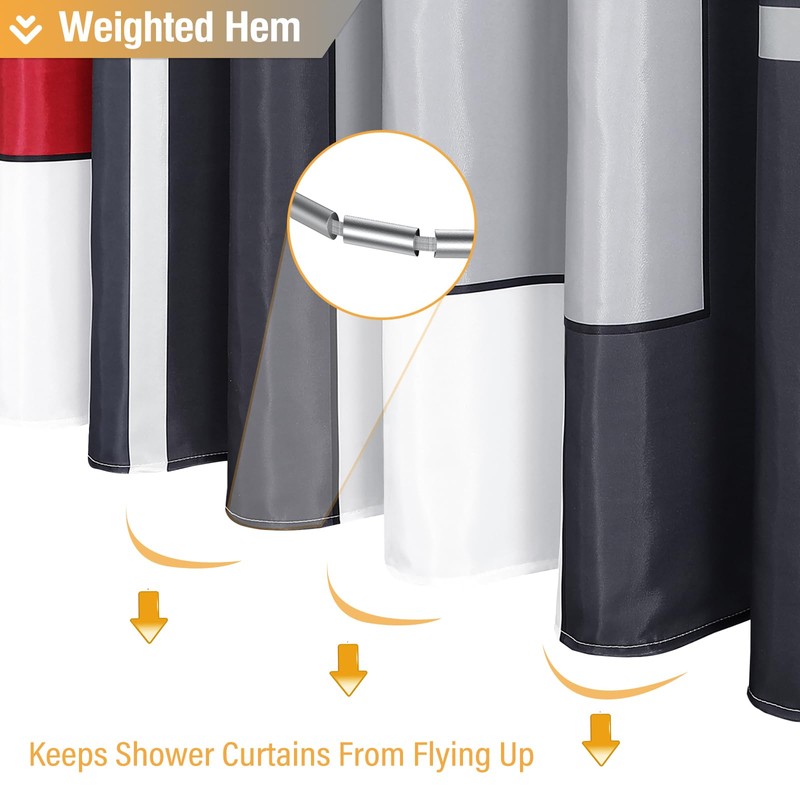 BTTN BTTN Extra Long Shower Curtain - 72 x 84