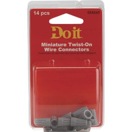 Do it Miniature Gray 22 AWG to 16 AWG Wire Connector (14-Pack) - 1 Each