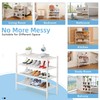 Buymoth 4 Tier Bamboo Shoe Rack Storage Organizer for Closet,