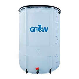 GROW1 Collapsible Reservoir Water Tank 132 Gallon Water Storage Barrel Container Portable for Garden Plants Gardening Greenhouse