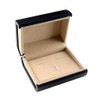 Esquirla Deluxe Velvet Cufflink Storage Box for Groomsmen Gifts, Black-