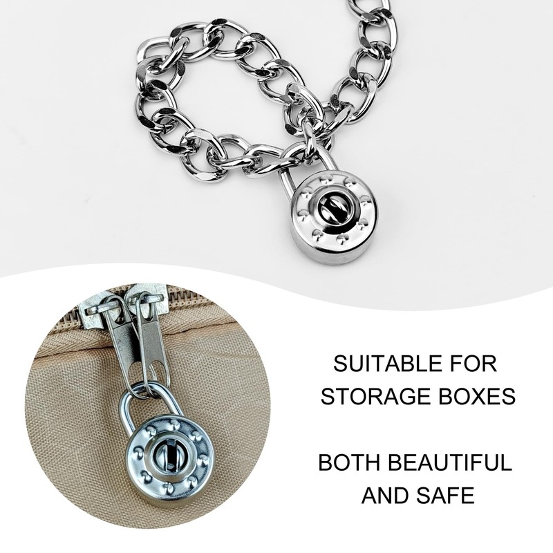 5 Pack Diary Padlock, Mini Locks with Keys, Tiny Luggage