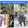 3.2cm Shovel Handle Ergonomic Design Multifunctional Rugged Shovel D Grip