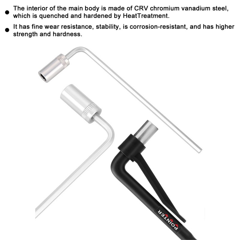 Bicycle Torque Wrench with Bits Set Portable Bike Spanner Kit