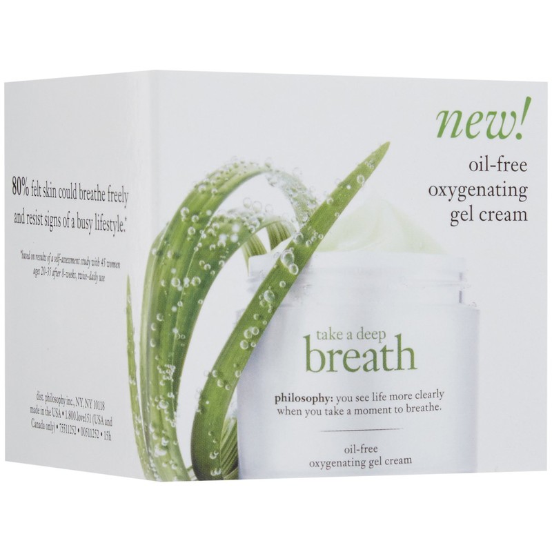 Philosophy Take a Deep Breath crema de gel oxigenante sin