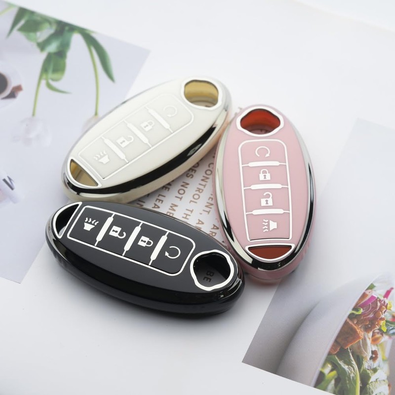 Tautrophen Key Fob Cover Fit for Nissan Infiniti Rogue Pathfinder