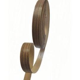 HGKJHF,High Quality Melamine Edge Banding,3/4 in * 50 fe pre Coated hot melt Adhesive,Used for Flexible Veneer Edge Edging,for Cabinet and Furniture Repair (1, Wood Grain Color,1.8cm*15m)