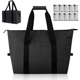 Cool Bag Foldable 20 L Picnic Bag Shopping Bag Thermal Bag Cool Bags Large Foldable Cool Bag 20 L Insulated Foldable Cool Bag Large Small Insulated Bag Cool Bag for Shopping Trips Beach